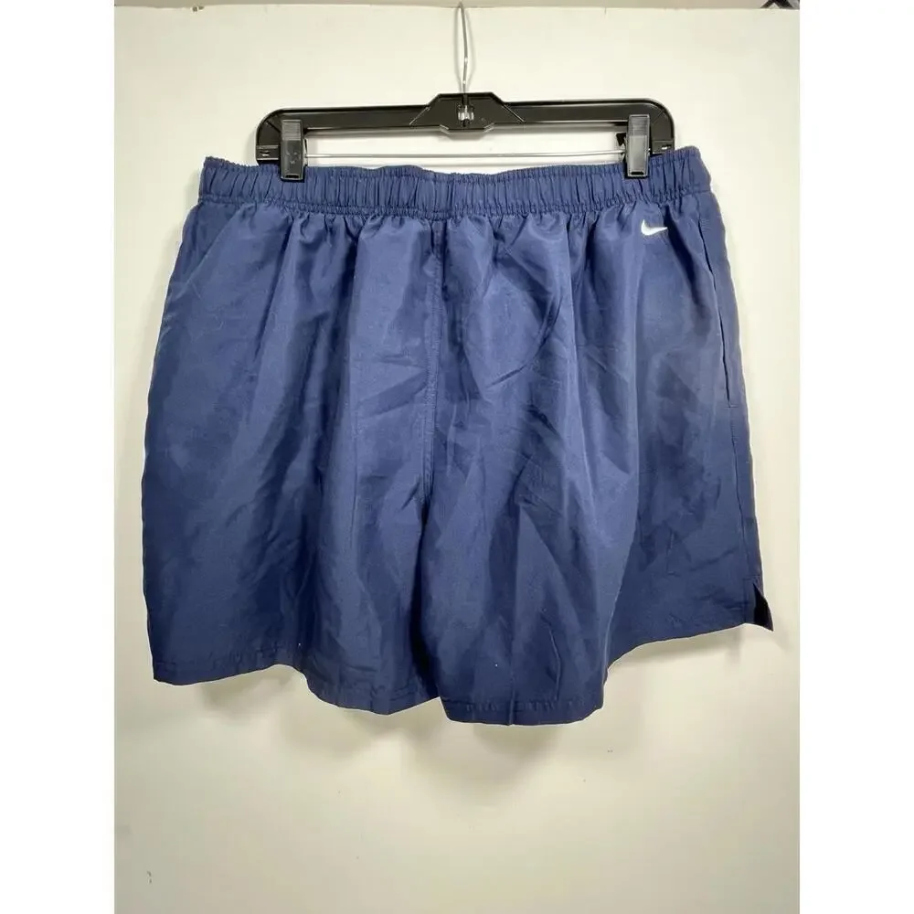 NWT Nike Men’s 5” Swim Trunks Swoosh Design Navy NESSC601-440 Sz XXL